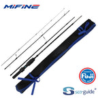 Mifine Nano Jig Zero travel spinning fishing rod 4pc solid tip 0.2-0.8g 1.68m/1.83m