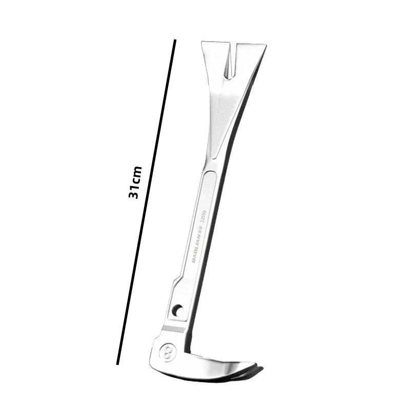 JUSTINLAU 8/10/12‑Inch Flat Dovetail Chisel Nail Puller Household Woodworking Pry Bar Multi‑Purpose Hand Repair Tool