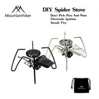 Mountainhiker Outdoor Portable Folding Spider Stove Camping Camping Picnic Stove Stove Stove Barbecue Stove Household Stove Head