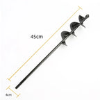 Metal Drill Bit Set Steel Gardening Tools Spiral Rod Loose Soil Digging Pit Sowing Planting Flowers And Trees Plant Tool