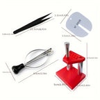 Watch Hand Needle Remover Presser Portable Wristwatch Plunger Puller Accurate Parts Watchmaker Repair Fittings Tools Red Machine