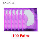 25/50/100Pairs Eye Patches Under Eyelash Pads for Building Hydrogel Paper Patches Lint Free Stickers for False Eyelashes LAUKISS