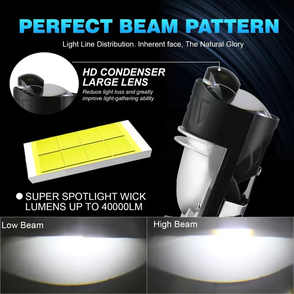 H4 Lenses LED Lamp H4 Led Canbus Car H4 LED Headlights H4 Mini Projector Led For Motorcycle Headlight H4 Led Car Headlight Bulb