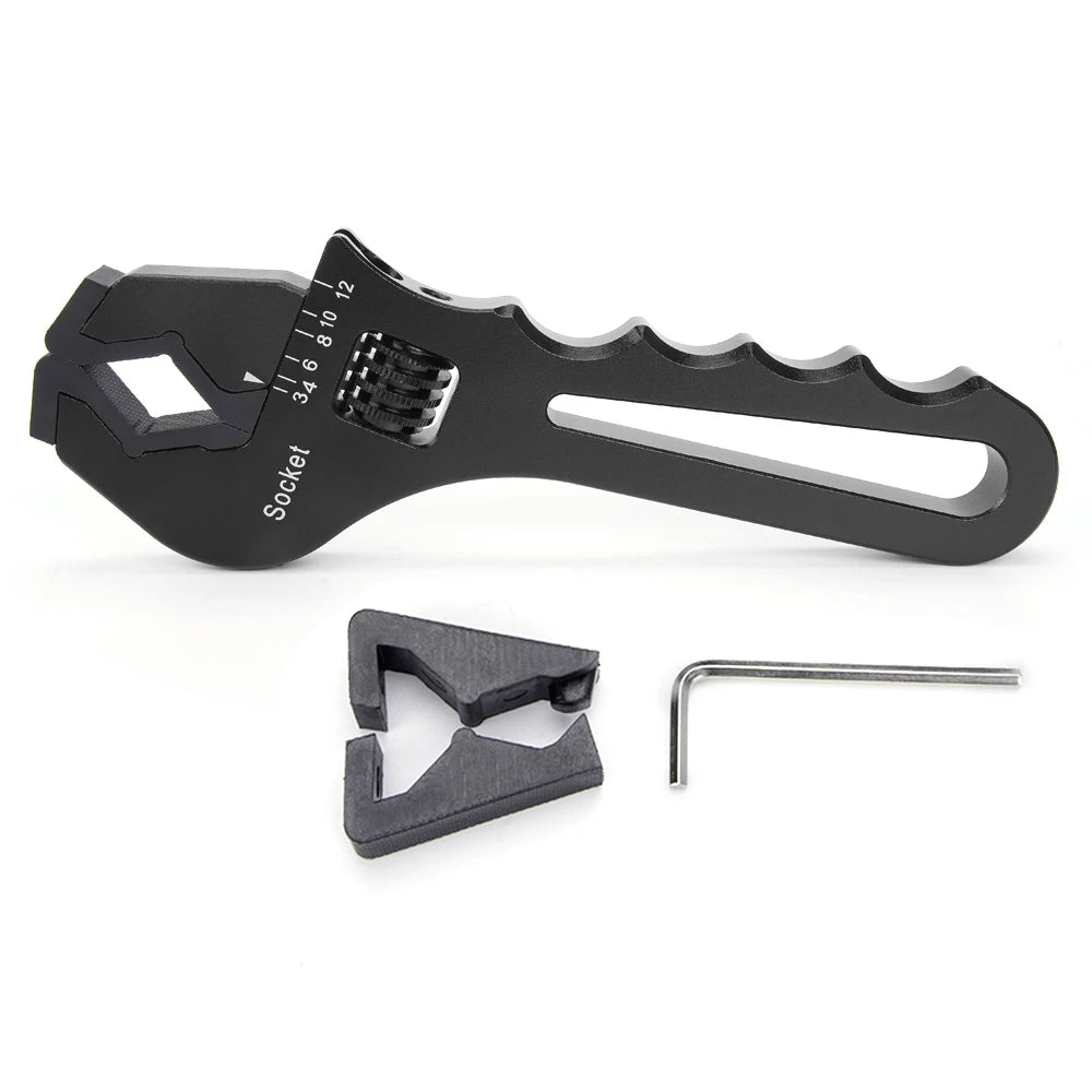 ZSRacing AN Hose Fitting Adjustable Wrench 3AN-12AN Lightweight Aluminum Spanner AN 3 4 6 8 10 12 TC050