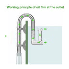 8MM Aquarium mini filter filter tube stainless steel anti fish and shrimp inlet and outlet oil film filter fish tank supplies