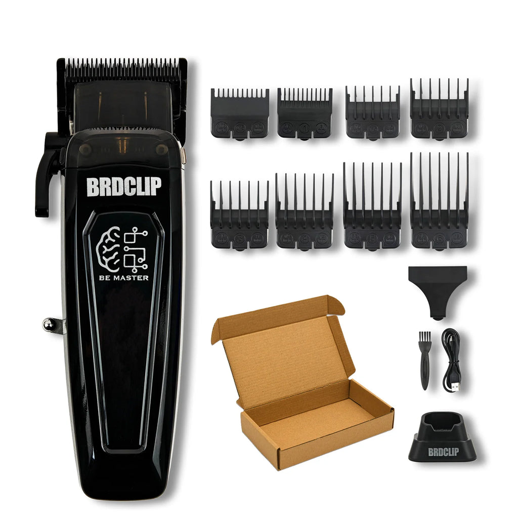 BRDCLIP Professional Electric Hair Clipper BRD 106 Hair Trimmer for Man 7500RPM with Base 5-adjusted DLC Blade Barber Machine
