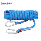 15M/25M/35M Outdoor Static Rope Tomshoo 10mm Climbing Rope for Fire Rescue Safety Escape Climbing Attachment Rugged and Safe