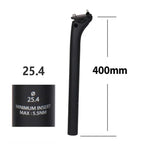 ELITAONE MTB Carbon Seat Post Offset 20mm 25.4 27.2 30.9 31.6mm Mountain/Road Bike Seatpost 350-450mm Light 150g