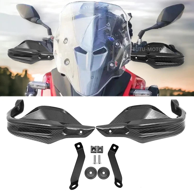 Carbon look Handguard Hand Protection Wind Shield Hand Guard For Honda NC750X CB500X NC750S NC700X  NC750 X 2013-2023 2021 2022