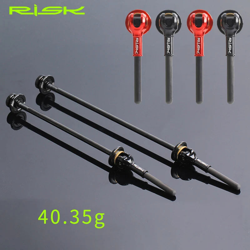 Bike Quick Release Skewer TC4 Titanium Alloy Axle QR HUB Lever for MTB Road Bicycle Ultralight Skewers for 100/130 100/135 Frame