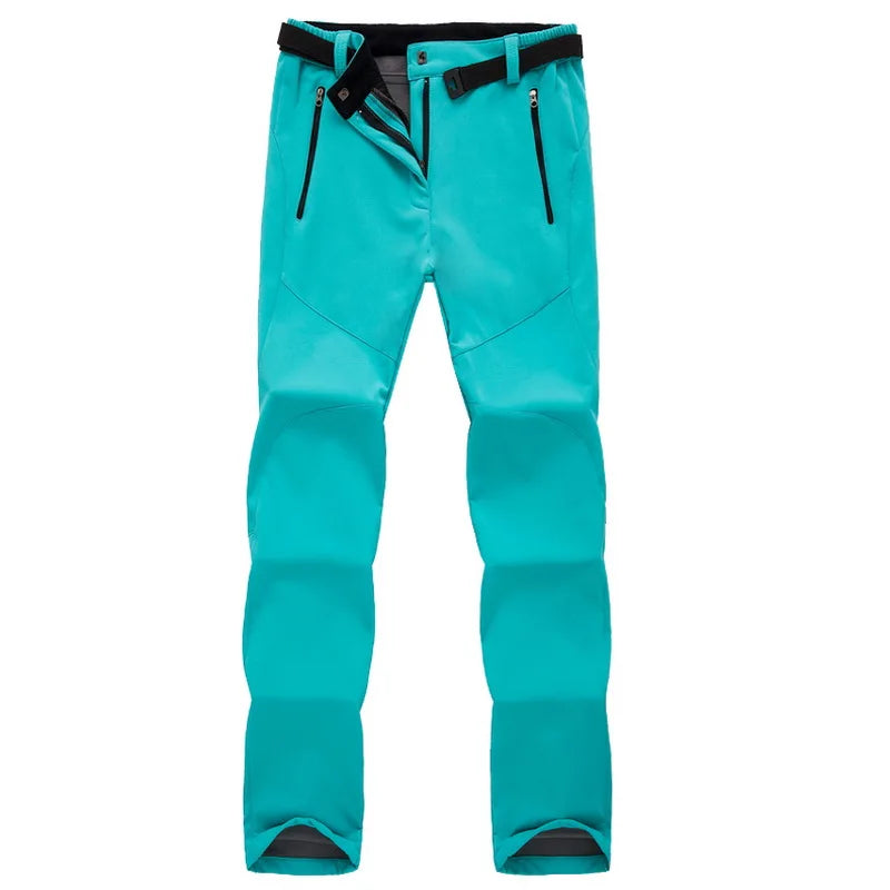 Fanuocetar Thick Warm Fleece Winter Pants Women, Waterproof, Hiking, Trekking, Camping, Skiing, Soft Shell Windproof Trousers
