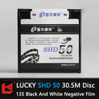 1/2/3 Pcs New LUCKY SHD400 135mm Black And White Film 30.5 Meters Disc Clear and High resolution（Shelf Life 2027)