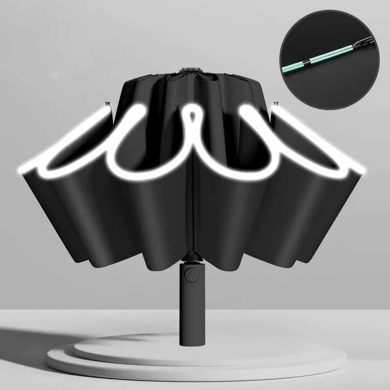 Automatic Reverse Folding Umbrella UV Blocking Sun Umbrella for Men Women 8K/10K 32/40 Bones Windproof Parasol