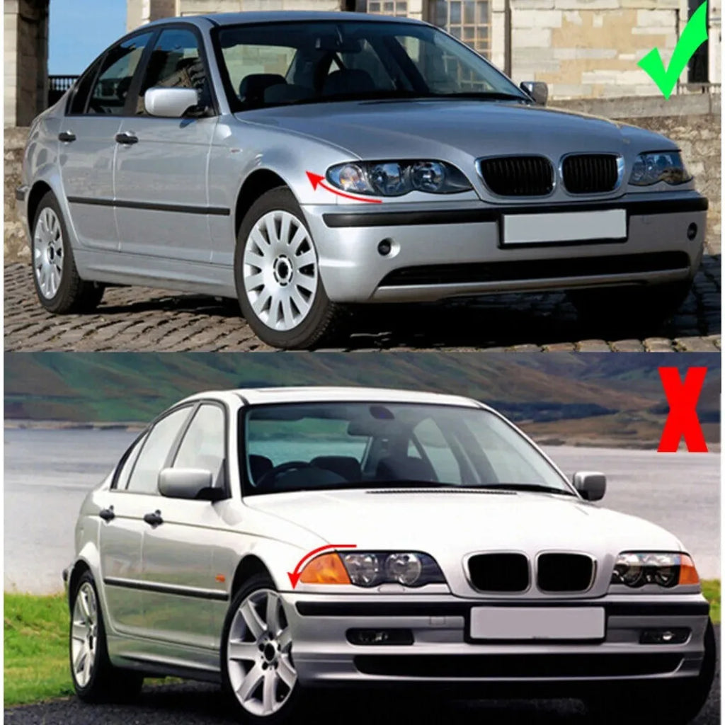 Car Headlight Lens Cover for BMW 3 Series E46 Sedan 2002-2005 Left/Right/Pair