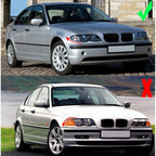 Car Headlight Lens Cover for BMW 3 Series E46 Sedan 2002-2005 Left/Right/Pair