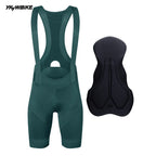 YKYWBIKE Men's Cycling Bib Shorts Road Bike Bibs Bicycle Tights Cycling MTB Bib Pants  with 6 Hours Padded Belgium Padding