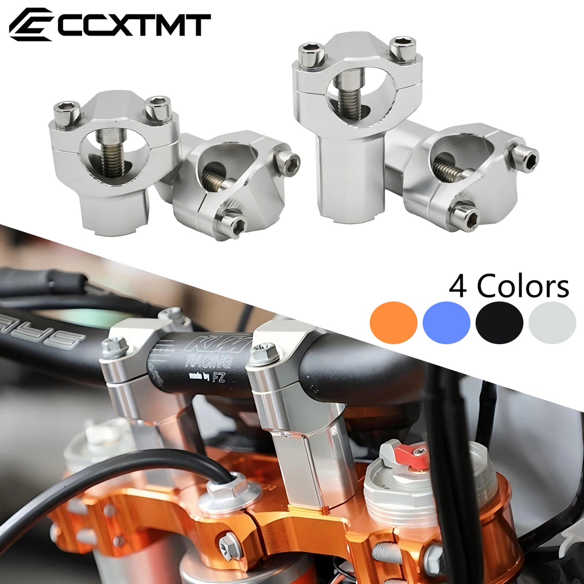 Motorcycle 11/8" 28MM Handlebar Risers Bar Mount Clamp For KTM 690-1290 Enduro/R Super Adventure R/S 2008-2022 EXC SXF Motocross
