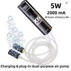 5W USB Rechargeable Oxygen Pump for Outdoor Fishing/Aquarium, Portable Aerator with 48H Runtime for Night Fishing