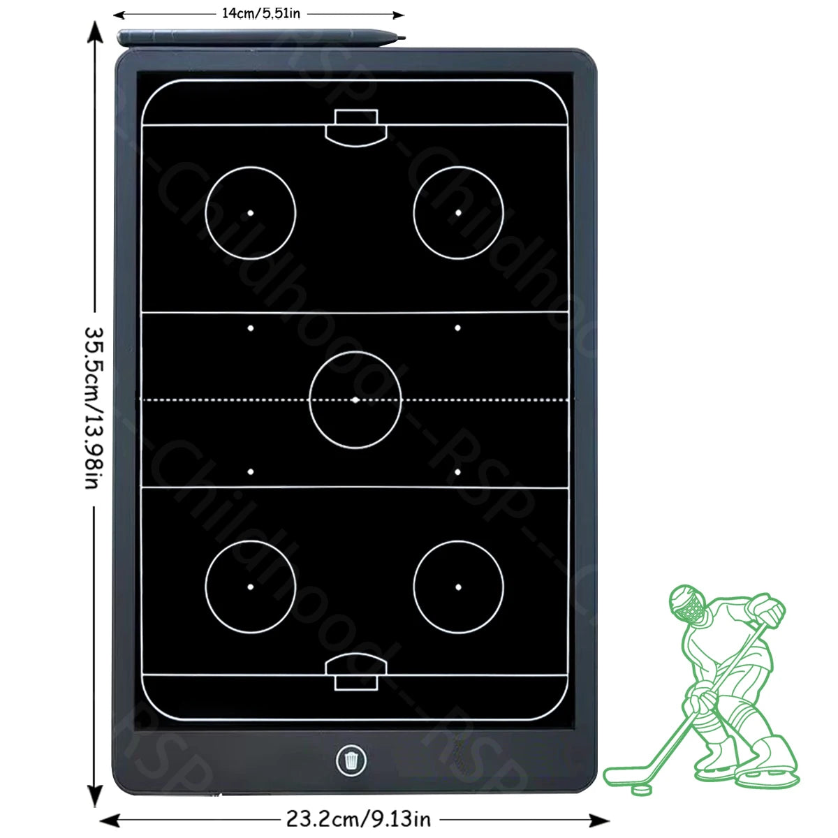 8.5/16-Inch LCD Electronic basketball/Football/handball/rugby/ice hockey/volleyball Coaching Tactical Board for Sports Training