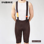 INBIKE Men's Cycling Bib Shorts Sweat-Wicking Breathable MTB/Road Bike Shorts Black