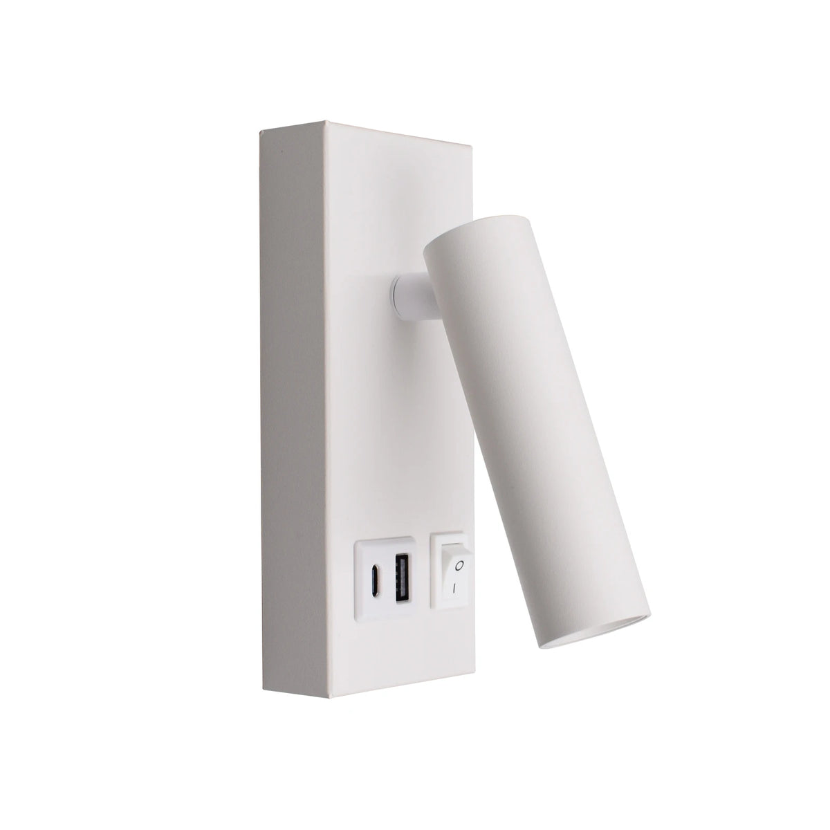 Bedside Reading Wall Lamp Spot Light Modern Hotel Home Room Adjustable Reading Light Built Charge USB Type-c Ports