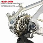 JSHOUIKE 1/6/7/8/9/10/11/12Speed  Chain Mountain Road Bike Electroplating rust prevention MTB Variable speed chain bicycle Parts