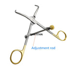 QSWTITAN  Stainless Steel Reduction Forceps with Pointed Bone Locking Forceps Plate Holding Orthopedic Surgery Instrument