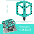 BUCKLOS Pedals DU Bearing Bicycle Pedal Platform Ultralight Nylon Road Mountain Bike Pedal Non-slip MTB Flat Pedals Bicycle Part