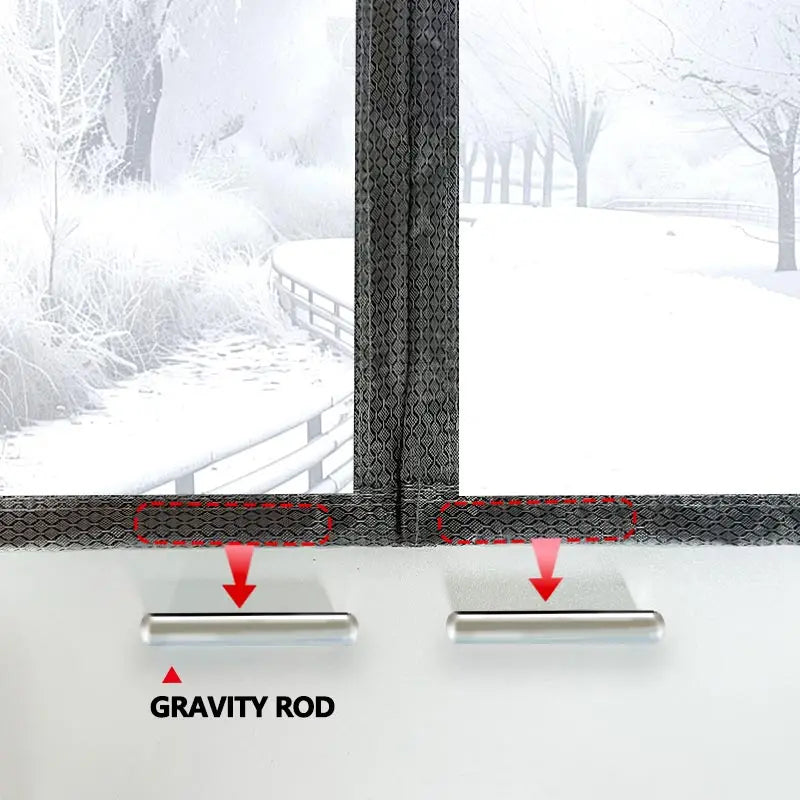 Transparent magnetic windproof thick partition curtain, household oil fume proof air conditioning curtain, no drilling required