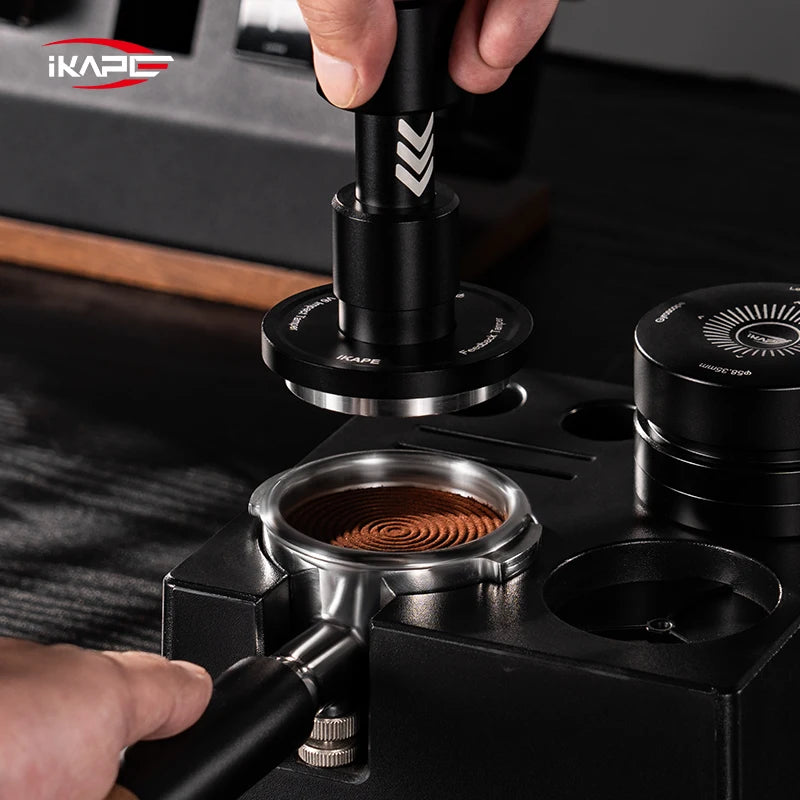 IKAPE V6 Impact Espresso Tamper,Breville Calibrated Meta Coffee Tamper,Coffee Machine,Fits Over 51/54/58mm Portafilters
