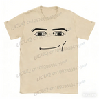 Y2k Anime Robot Robloxs Face Graphic Cotton T-Shirt Funny Men Women Clothes Tee Shirt  Hombre Unisex High Quality Cosplay Tops