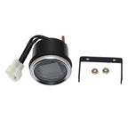 2'' 52MM Car Voltage + Hour Dual Display Gauge LED Digital Meter Waterproof Voltmeter Voltage Meter Volt Detector 12V24V 2 In 1