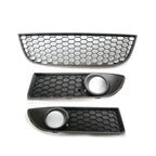 Front Lower Center Grille For VW Polo MK4 9N3 2005-2009 Facelift Front Bumper Fog Light Vent Grille Cover Frame 6Q0853677B