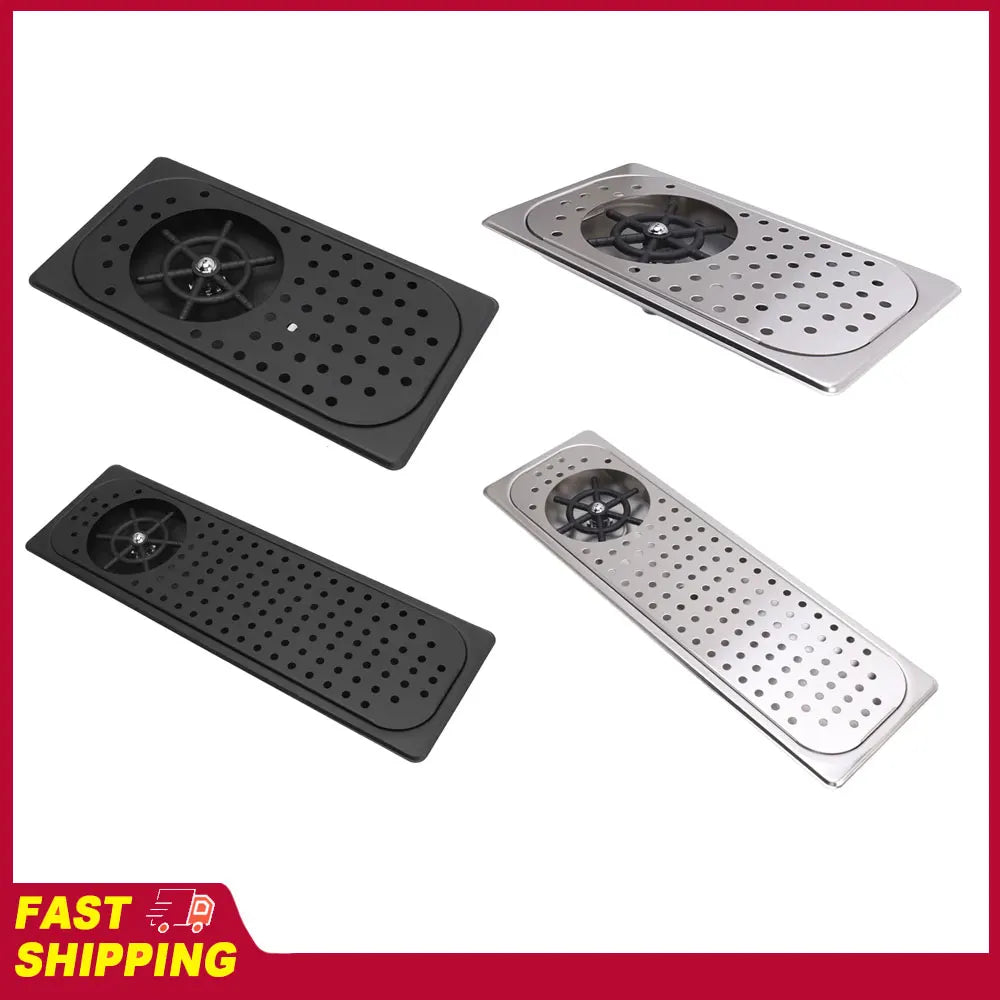Pitcher Rinser Cup Washer Glass Sink Rinser Water Saving Easy To Install High Pressure Washing with Drip Tray for Coffee Shop