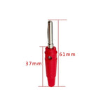 20/100Pcs 4mm Banana Plug Connectors Black And Red High Current Insulated Shrouded Stackable Connector Screw Connection