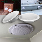 GUZARE Marine Speakers Waterproof for RV ATV UTV Golf Cart Motorcycle UV-Proof Outdoor Music Boat Speaker, 4 Inch,120Watts,2Pcs
