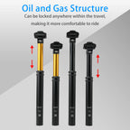 RIRO Bicycle Dropper Seatpost 27.2/30.9/31.6mm 100/125mm Travel Hydraulic Manual Height Adjustable MTB Road Bike Seat Tube