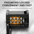 WEST BIKING Bicycle Folding Lock 4 Code Digits Anti-theft Lock Portable E-Bike Scooter Password Foldable Lock Cycling Accessorie