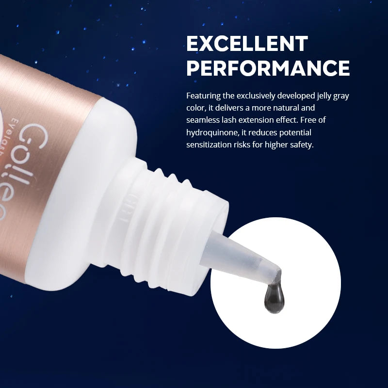 Gollee 0.5-1s Dry Adhesives for Eyelash Extensions No Irritation Eyelash Extension Glue Strong Glue Stick False Eyelash Supplies