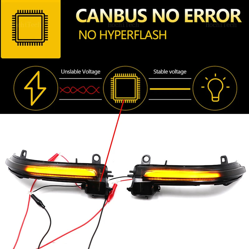 2x LED Side Mirror Dynamic Turn Signal Sequential Light For BMW X1 F48 F49 X2 F40 F45 F46