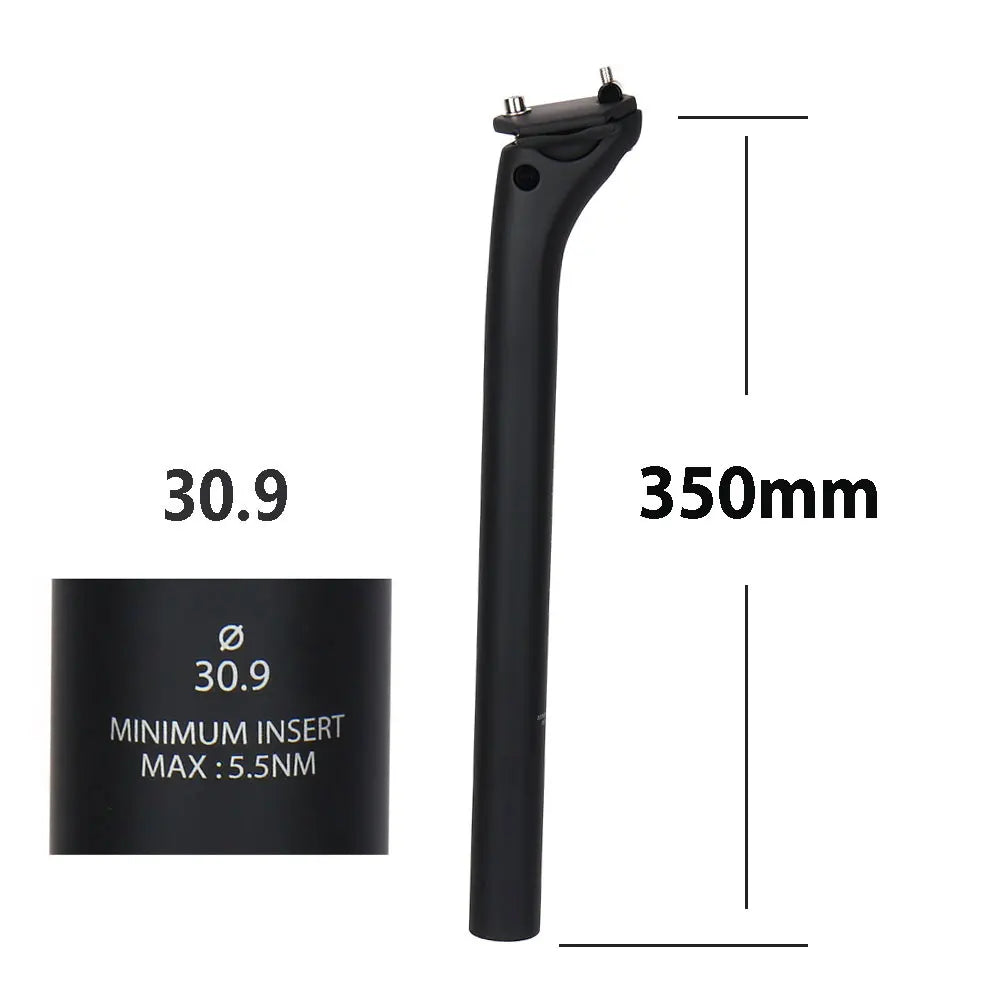 ELITAONE MTB Carbon Seat Post 20mm Offset 25.4-31.6mm Clamp 350-450mm Length Mountain/Road Bike Seatpost Lightweight Design