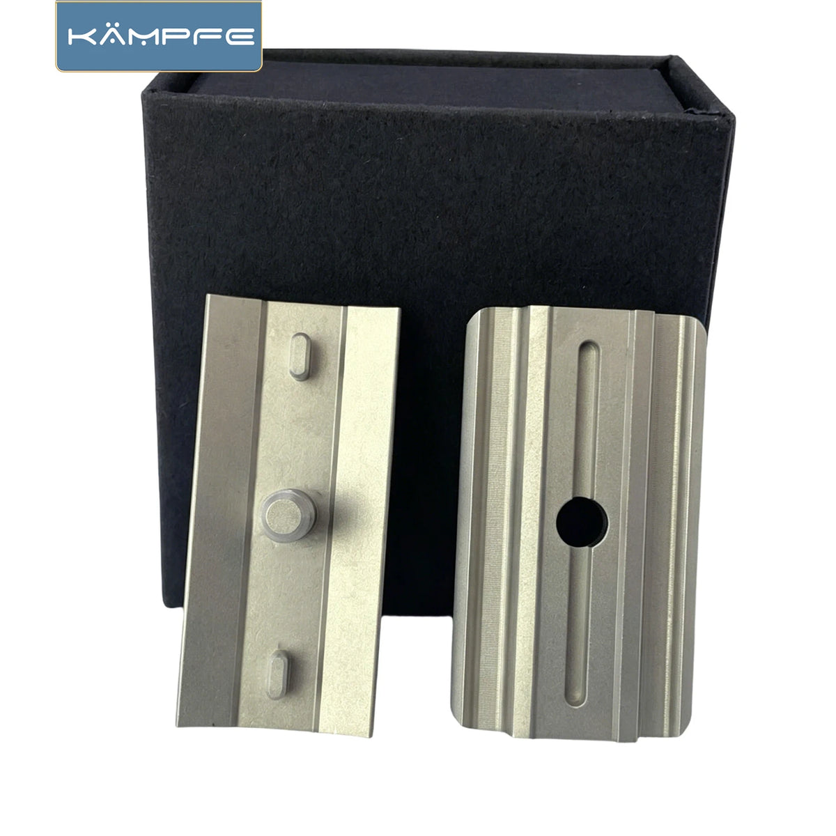 KAMPFE 316L Stainless Steel Manual Safety Razor Head, Polished CNC Milled, ST05P/ST05X