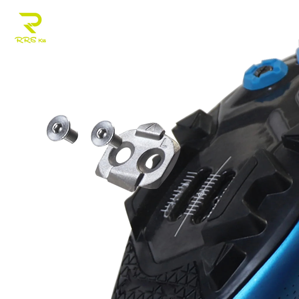 RRSKIT Mountain Bicycle Lock Pads For Time Mountain Bike Self-Locking Pedal ATAC System Stainless Steel Mountain Bike Cleats