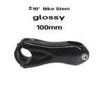 Bicycle Stem Carbon MTB/Road Bike ±10 degrees Stems 80/90/110/110/120/130mm 28.6 mm fork  31.8mm handlebar bike frame parts