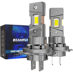 BEAMFLY H7 LED Bulb Copper Tube Heat Dissipation, 110W 36,000Lm 700% Brightness Boost, 30 CSP Chips for Cars and Motorcycles