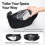 Ulanzı HMN1 Lunar Camera Sling Bag Photography Crossbody Bag for Canon Sony Nikon DSLR Camera Lens with Mini Pouch Divider