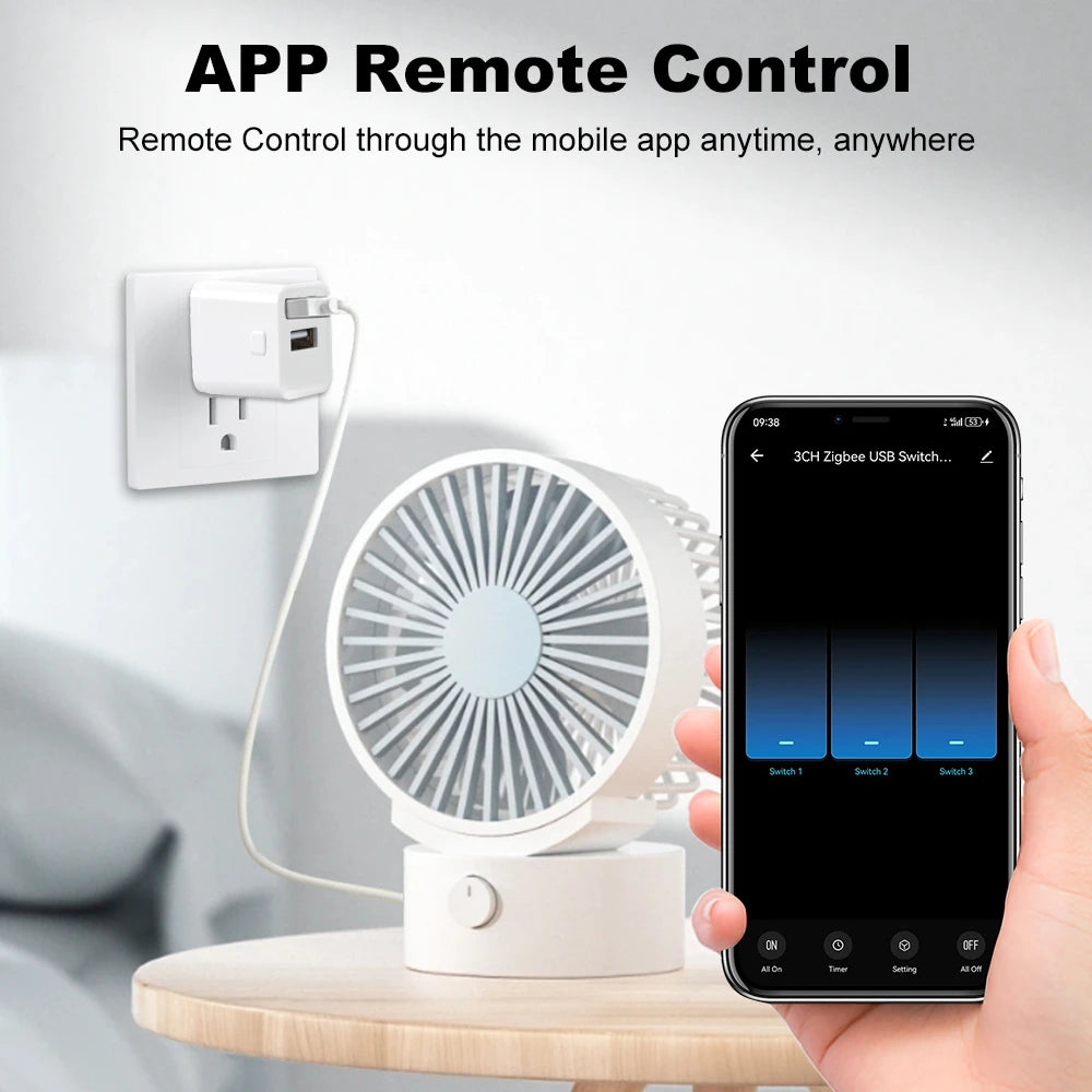 Tuya Smart WiFi/Zigbee Micro USB Adaptor Switch 5V Mini 1 2 3 USB Power Adaptor Smart Life Control Via Alexa Google Yandex Alice
