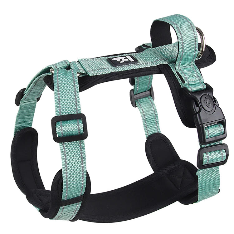 Reflective Dog Harness Vest with Handle, Adjustable Chest Straps, Sizes S-XL
