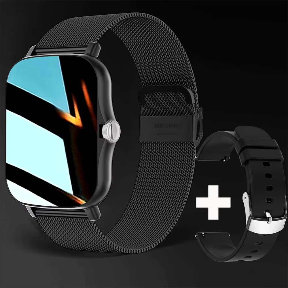 LAXASFIT New Smart Watch HD Display Answer Call Make Calls Message Preview Sport Modes Smartwatch DIY Dial Men Women
