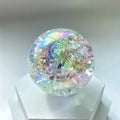 Aura Fire and Ice Rainbow crystal ball,Aura Ice crack rainbow crystal ball,Crystal Heal,Reiki Heal,Crystal,Home Decoration